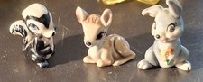 Whimsies Disney Bambi Wade  Collectables Hatbox ~ Bambi ~ Flower Skunk ~ Thumper