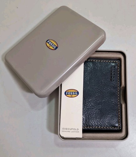 Fossil execufold leather black - fossil,
