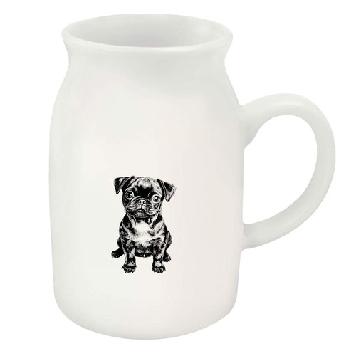 Cute pug puppy ceramic - puppy',