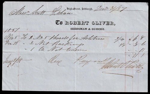 1857 jedburgh robert oliver - jedburgh,,