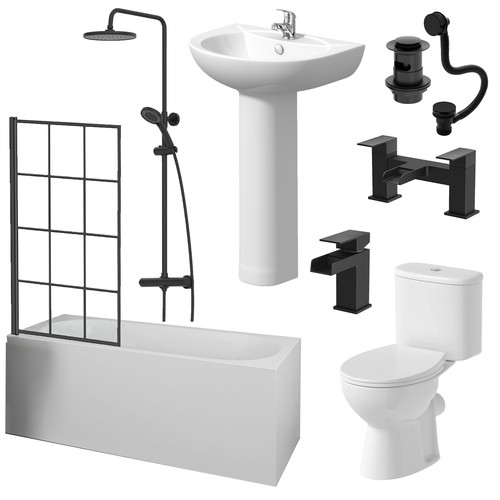 Complete bathroom suite black - suite,