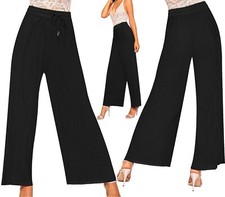 Womens Ladies Flared Pleated