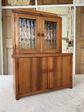 Vintage Wooden Pine Rustic Small Cabinet