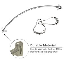 S/S STEEL EXTENSIBLE CURVED