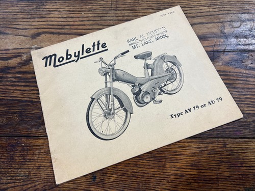 Vintage 1960 mobylette manual - 1960,