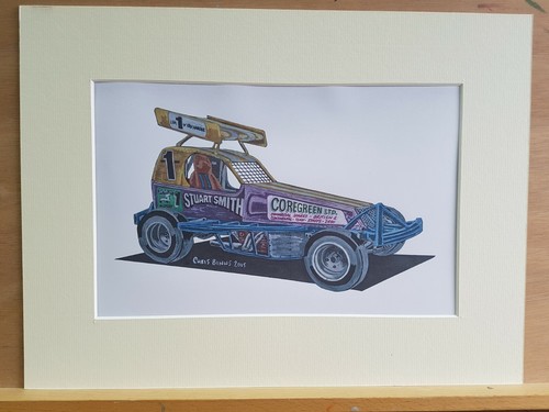 Brisca stock car print of - stock,