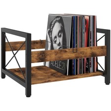 Wood record storage holder - storage,