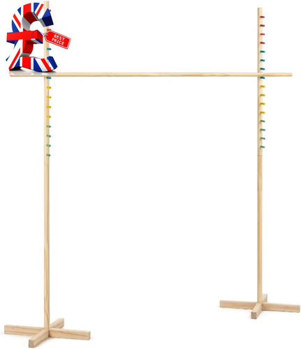 Wooden limbo set for kids - wooden,