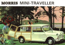 Picture Postcard~ MORRIS MINI-TRAVELLER (REPRO)