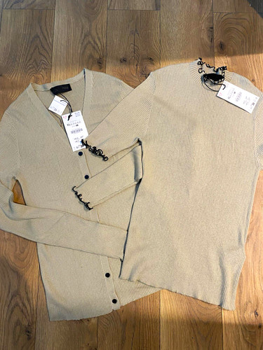 Zara beige rib - zara,