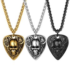 Men's Skull Guitar Pick