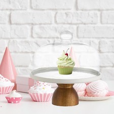 Wooden Cake Stand Cookie Plate
