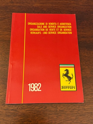 1982 ferrari sales service - sales,