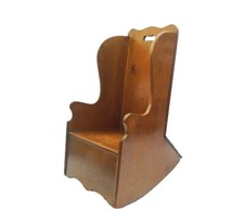 Antique Child's Lambing Rocker Chair