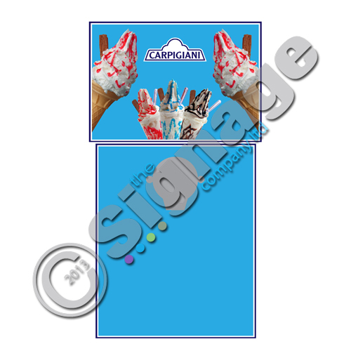 Ice cream van machine - cream, sticker