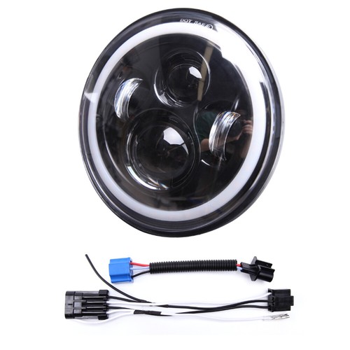 Led motorcycle headlight - 7",
