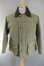 BOY'S JACK ORTON UK MADE COUNTRY SPORTS CHECKED WOOL BLEND TWEED COAT: AGE 12
