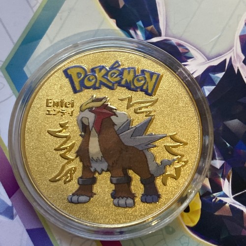 Pokemon entei gold collectible - gold,