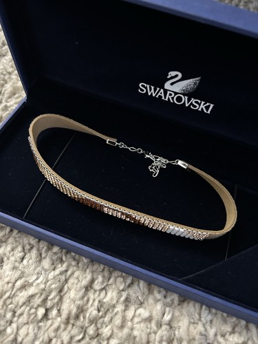 Swarovski choker rose - swarovski, pink