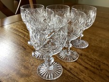 Set of Six Webb Corbett  Crystal Wine Glasses, Excellent Condition.