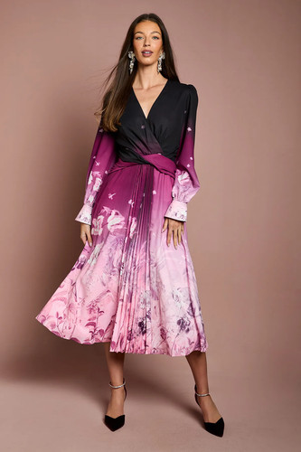 Coast berry midi dress womens - berry,