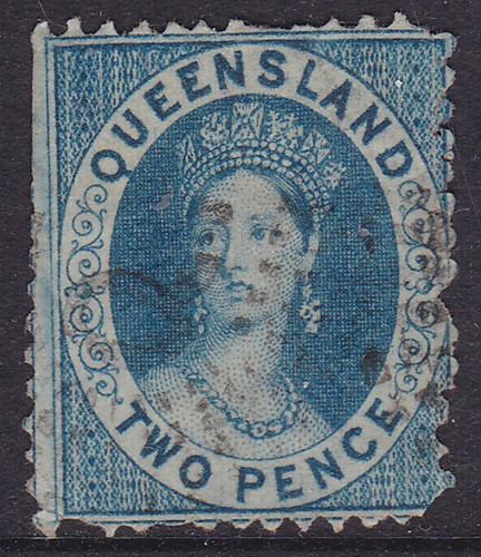 Queensland 1874 pale blue - 2d,