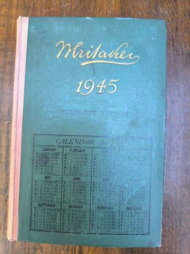 The whitakers almanac - almanac, 1945