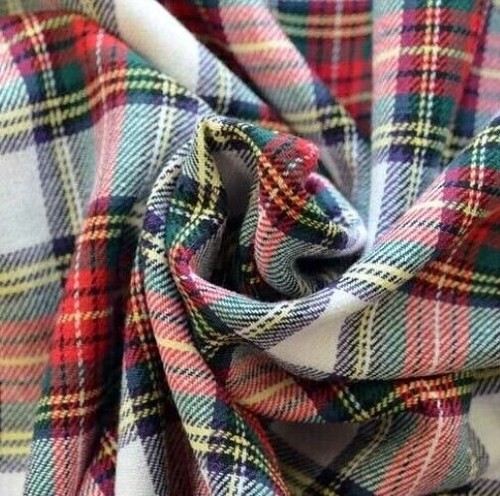 Brushed cotton tartan woven - tartan,