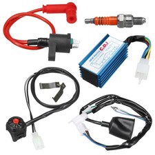 Pit Dirt Bike Wiring Loom Kill Switch For 70cc/110cc/125cc/140cc Coil CDI Kit 