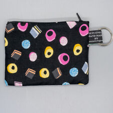 Liquorice All Sorts Retro Sweets Coin & Cards Purse Cash Money Wallet Cotton