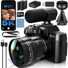 Digital Camera 5K 48MP 3" IPS