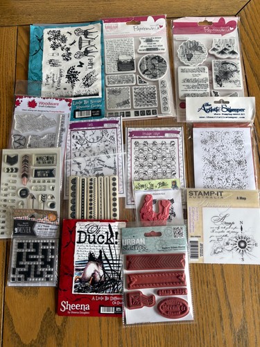 Job lot rubber - and, clear