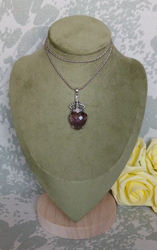 Sterling silver amythest - silver,