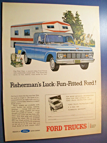 1963 ford pickup - pickup, camper