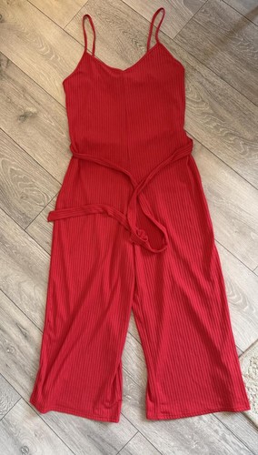 Primark red ribbed - red, culotte