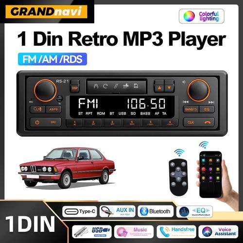 Retro 1din car stereo - 1din,