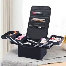 Extra Large Vanity Case Beauty Box Make up Jewelry Cosmetic Nail Tech Storage