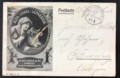 Postcard advertising - -,