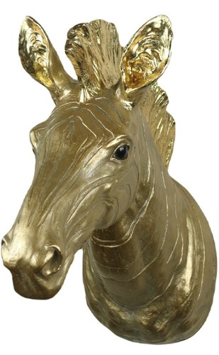 46cm zebra head wall hanging - zebra,