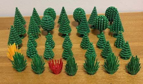 Lego trees plants shrubbery - lego,
