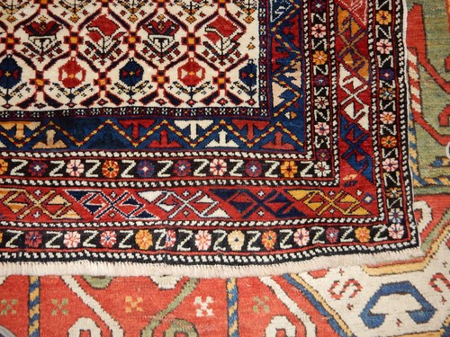 Antique caucasian rug - antique,