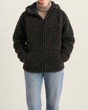 Pure Wool Pile Hooded Jacket ~