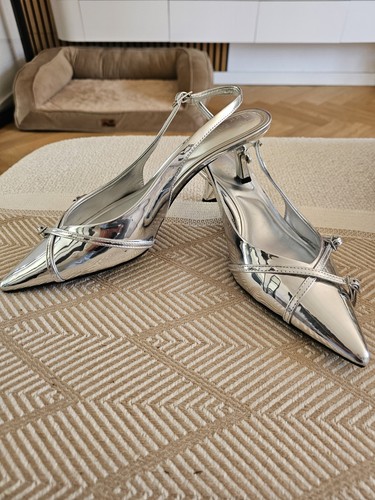 Primark kitten heel silver - primark,