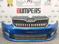 SKODA FABIA 2015 -2018 GENUINE FRONT BUMPER WITH TOP & LOWER GRILL 6V0807221