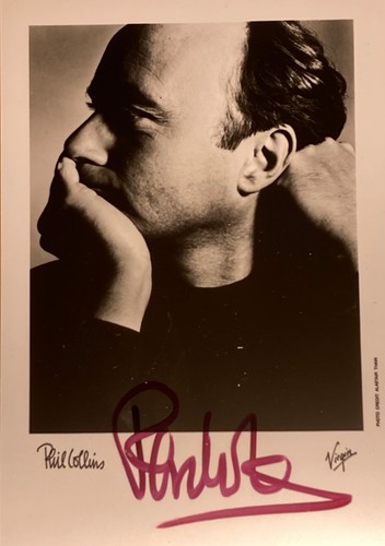 Hand signed phil collins - signed,