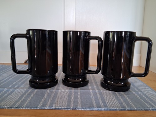 Vintage set black glass - vintage, of