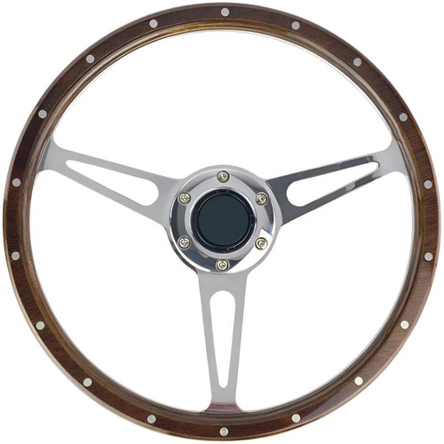 Wood rim steering wheel 70mm - wood,