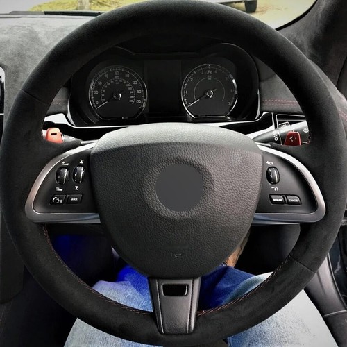 Alcantara steering wheel - alcantara, cover