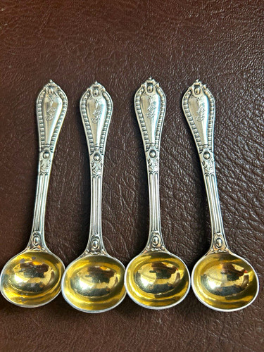Antique solid silver spoons