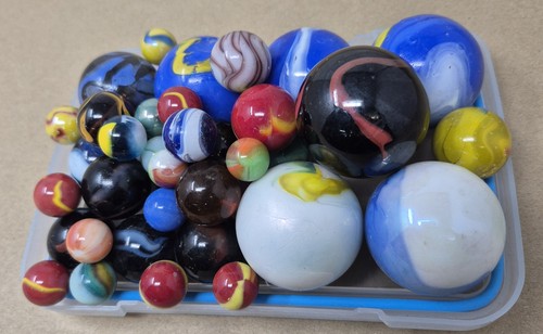 Vintage older marbles lot - vintage, lot-